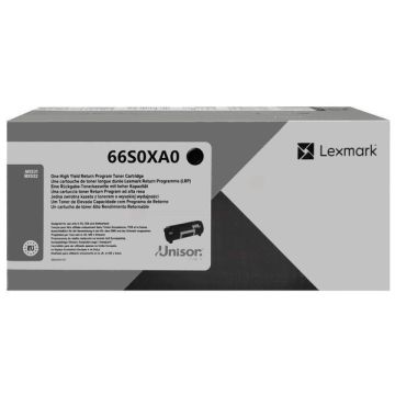 Toner d'origine Lexmark 66S0XA0 - noir