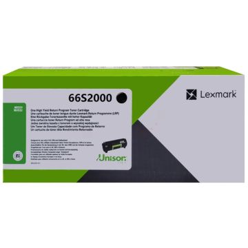 Toner d'origine Lexmark 66S2000 - noir