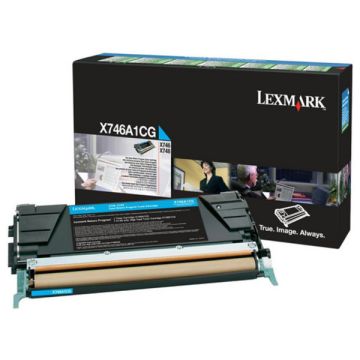 Toner d'origine Lexmark X746A3CG - cyan
