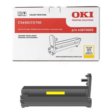 Tambour d'origine OKI 43870005 - jaune