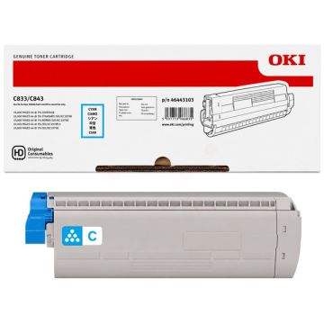 Toner d'origine OKI 46443103 - cyan