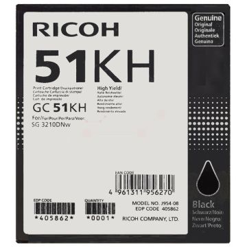 Cartouche d'origine Ricoh 405862 / GC-51 KH - noire