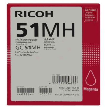 Cartouche d'origine Ricoh 405864 / GC-51 MH - magenta