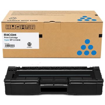 Toner d'origine Ricoh 406480 / SPC 310 HE - cyan