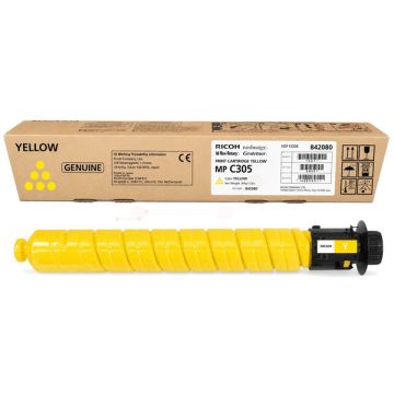 Toner d'origine Ricoh 842080 / TYPE MPC 305 E - jaune