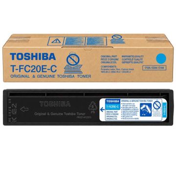 Toner d'origine Toshiba 6AJ00000064 / T-FC 20 EC - cyan Toner d'origine Toshiba 6AJ00000064 / T-FC 20 EC - cyan
