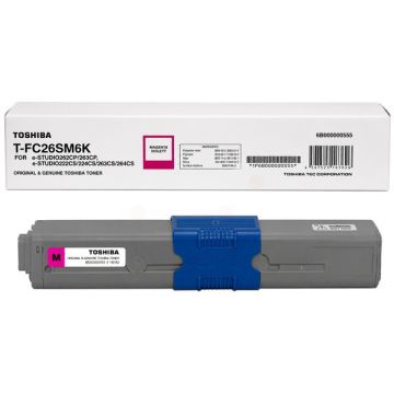 Toner d'origine Toshiba 6B000000555 / T-FC 26 SM 6K - magenta