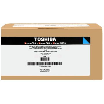 Toner d'origine Toshiba 6B000000747 / T-305PC-R - cyan
