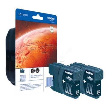 Cartouche d'origine Brother LC1100HYBKBP2DR - noire - pack de 2 Cartouche d'origine Brother LC1100HYBKBP2DR - noire - pack de 2