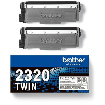 Toner d'origine Brother TN2320TWIN - noir - pack de 2