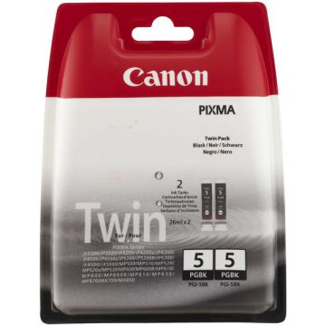 Cartouche d'origine Canon 0628B025 / PGI-5 BK - noire - pack de 2 Cartouche d'origine Canon 0628B025 / PGI-5 BK - noire - pack de 2