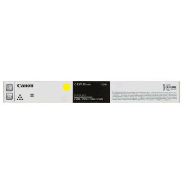 Toner d'origine Canon 3766C002 / C-EXV 58 Y - jaune