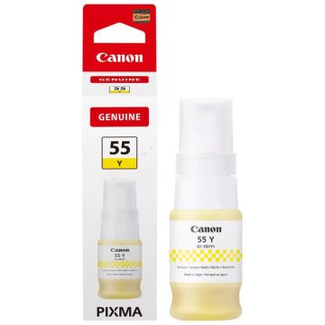 Bouteille d'encre d'origine Canon 6291C001 / GI-55 Y - jaune