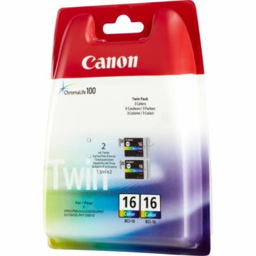 Cartouche d'origine Canon 9818A002 / BCI-16 C - multicouleur - pack de 2
