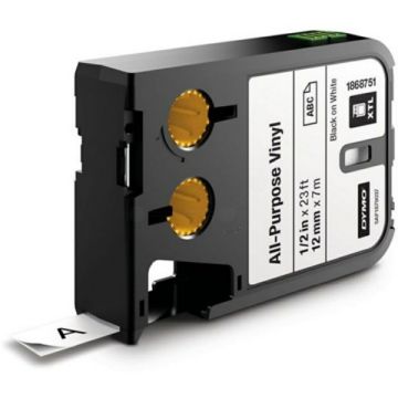 Ruban cassette d'origine Dymo 1868751 - noir, blanc
