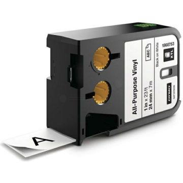 Ruban cassette d'origine Dymo 1868753 - noir, blanc