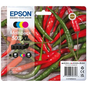 Cartouches d'origines Epson C13T09R64020 / 503XL - multipack 4 couleurs : noire, cyan, magenta, jaune Cartouches d'origines Epson C13T09R64020 / 503XL - multipack 4 couleurs : noire, cyan, magenta, jaune