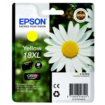 Cartouche d'origine Epson C13T18144012 / 18XL - jaune