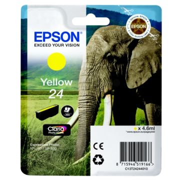 Cartouche d'origine Epson C13T24244012 / 24 - jaune
