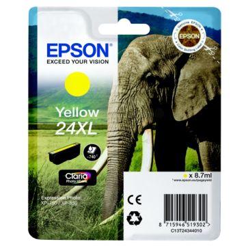 Cartouche d'origine Epson C13T24344012 / 24XL - jaune