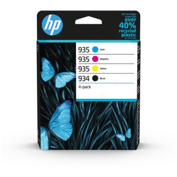 Cartouches d'origines HP 6ZC72AE / 934/935 - multipack 4 couleurs : noire, cyan, magenta, jaune