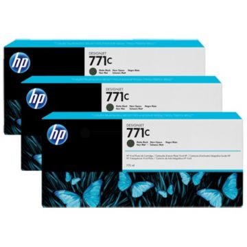 Cartouche d'origine HP B6Y31A / 771C - noire - pack de 3 Cartouche d'origine HP B6Y31A / 771C - noire - pack de 3