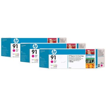 Cartouche d'origine HP C9484A / 91 - magenta - pack de 3 Cartouche d'origine HP C9484A / 91 - magenta - pack de 3