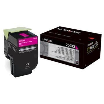 Toner d'origine Lexmark 70C0X30 / 700X3 - magenta