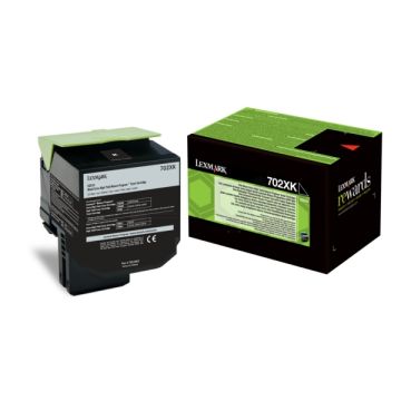 Toner d'origine Lexmark 70C2XK0 / 702XK - noir
