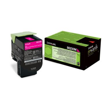 Toner d'origine Lexmark 80C2XME / 802XM - magenta