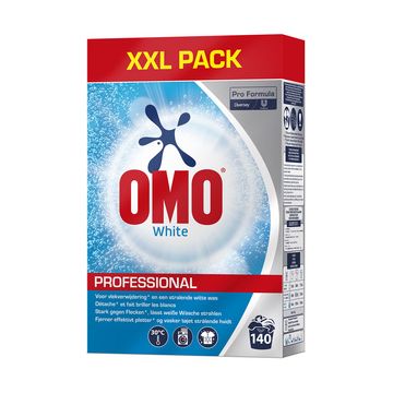 OMO Lessive en poudre Professional White, 140 lavages, 7 kg