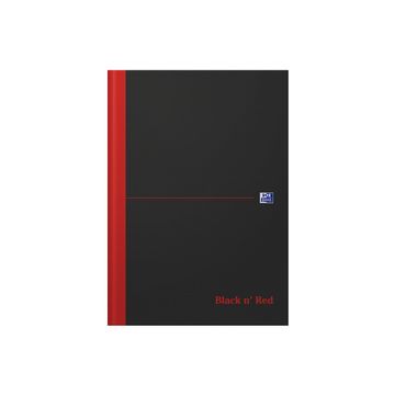 Oxford Bloc-notes Black n' Red - à reliure, A4, quadrillé