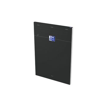 Oxford Bloc-notes Smart, A4, quadrillé, 80 feuilles, noir