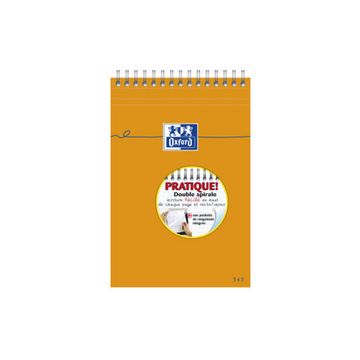 Oxford Bloc-notes, A5, quadrillé, 80 feuilles, reliure