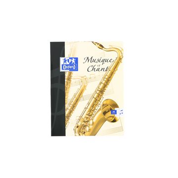 Oxford Cahier de musique et chant, 170 x 220 mm, séyès