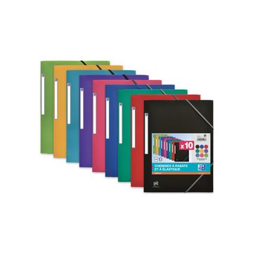 Oxford Chemise à élastique Memphis, A4, en PP, assorti x20 Oxford Chemise à élastique Memphis, A4, en PP, assorti x20