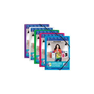 Oxford Chemise à élastique POLYVISION, A4, incolore