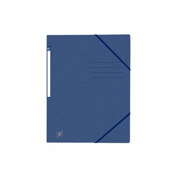 Oxford Chemise à élastique Top File+, A4, bleu foncé