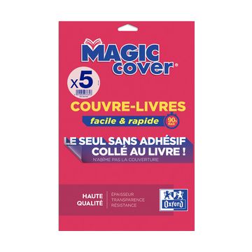 Oxford Couvre-livres "Magic Cover", contenu: 5 feuilles