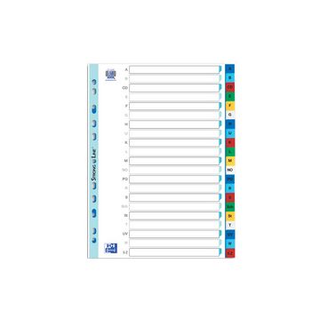 Oxford Intercalaire en plastique A-Z, A4, coloré, 21 pièces Oxford Intercalaire en plastique A-Z, A4, coloré, 21 pièces