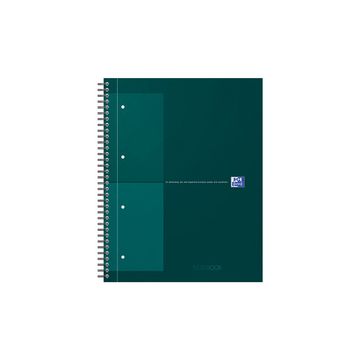 Oxford International Cahier NOTEBOOK, A4, ligné, vert foncé