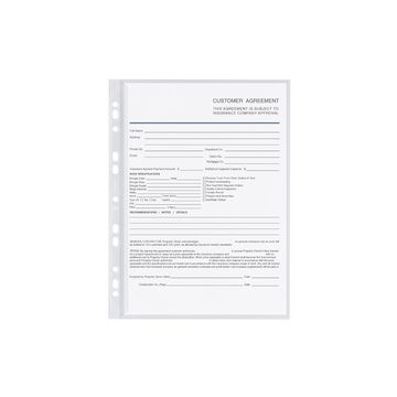 Oxford Pochette perforée avec rabat, A4, PP, 0,12 mm