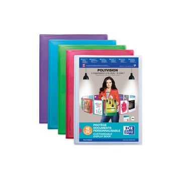 Oxford Protège-documents POLYVISION, A4, 60 pochettes