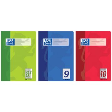 Oxford cahier, format A5, linéature 10 / quadrillé,