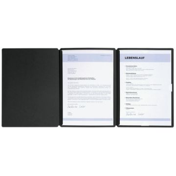 PAGNA Bewerbungsmappe "Spirit", DIN A4, aus Karton, schwarz