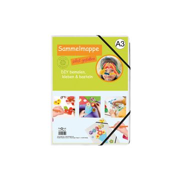 PAGNA Chemise à élastique "DIY", A3, carton, blanc