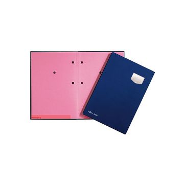 PAGNA Parapheur "DE LUXE", format A4, 10 compartiments, bleu