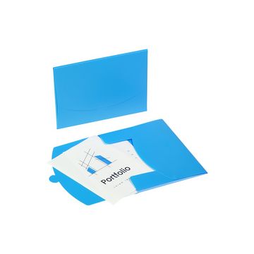 PAGNA Pochette à documents "Wallet", A4, PP, bleu clair