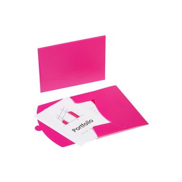 PAGNA Pochette à documents "Wallet", A4, PP, rose sombre