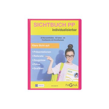 PAGNA Protège-documents de présentation "School" rose sombre